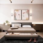 Kit 2 Telas Canvas Com Moldura Padrão Abstrato