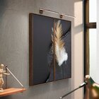 Kit 2 Telas Canvas Com Moldura Pena