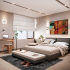 Kit 2 Telas Canvas Com Moldura Pintura Abstrata Com Brilho