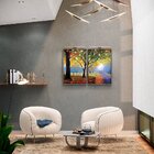 Kit 2 Telas Canvas Com Moldura Plátano Natureza