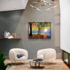 Kit 2 Telas Canvas Com Moldura Plátano Natureza