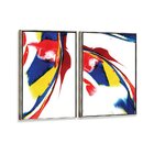 Kit 2 Telas Canvas Com Moldura Tintura