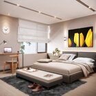 Kit 2 Telas Canvas Com Moldura Tulipas Amarelas