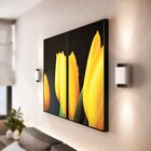 Kit 2 Telas Canvas Com Moldura Tulipas Amarelas