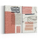 Kit 2 Telas Canvas Quadros Decorativos 120x90 - Surreal