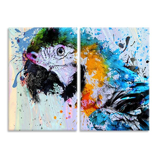 Kit 2 Telas Decorativas Arara