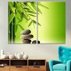 Kit 2 Telas Decorativas Bambu Da Sorte Feng Shui