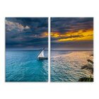 Kit 2 Telas Decorativas Barco Alto Mar