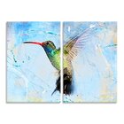 Kit 2 Telas Decorativas Beija-flor