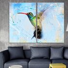 Kit 2 Telas Decorativas Beija-flor