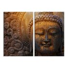 Kit 2 Telas Decorativas Buda Gold