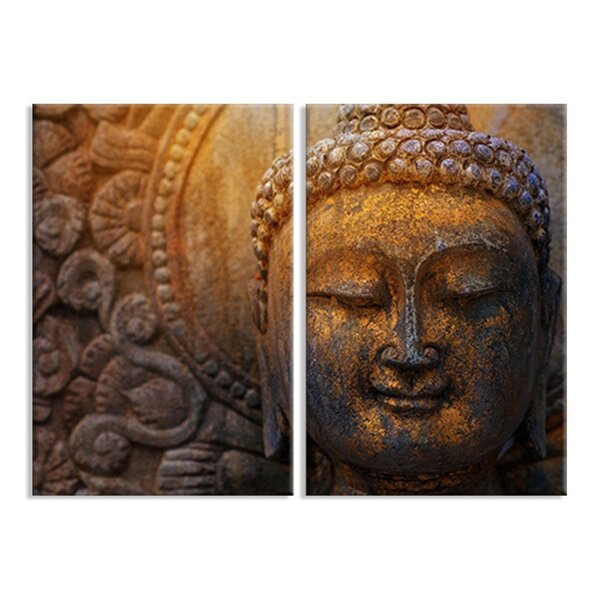 Kit 2 Telas Decorativas Buda Gold