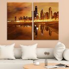 Kit 2 Telas Decorativas Chicago