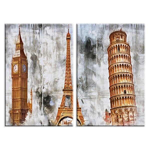 Kit 2 Telas Decorativas Europa