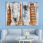 Kit 2 Telas Decorativas Europa