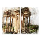 Kit 2 Telas Decorativas Pintura Pax Deorum