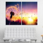 Kit 2 Telas Decorativas Sunset Dente-de-leão