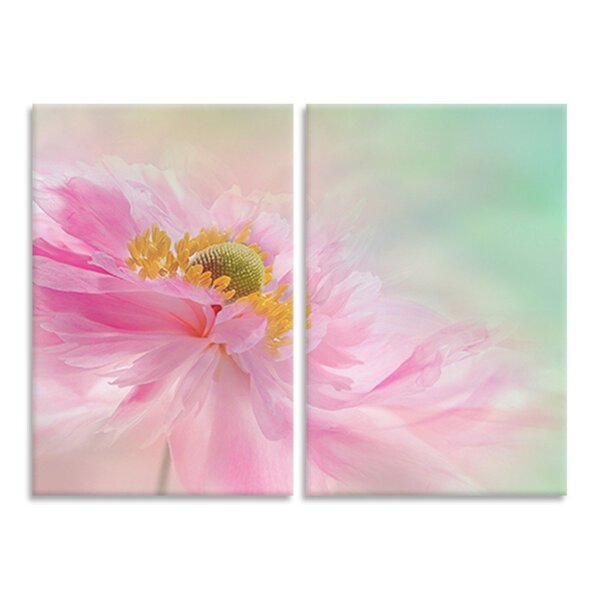 Kit 2 Telas Decorativas Zínia Rosa