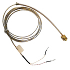 Kit 2 Termopar Tipo K Baionet P6 Cabo 2fios  2,0m Cabo Vm/am