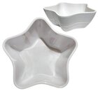 Kit 2 Tigelas Bowl Melamina Estrela Branca 900ml