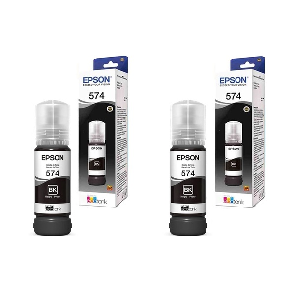Kit 2 Tintas Epson Original T574120al T574120 T574 574 Preto