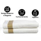 Kit 2 Toalhas Banho Tomie Branca Lmpeter