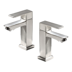 Kit 2 Torneira Banheiro Lavatorio Bica Baixa 1/4 De Volta Esc