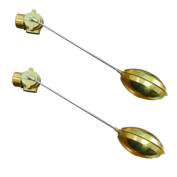 Kit 2 Torneira Boia P/ Água Quente C/ Balão Em Latão 1/2''