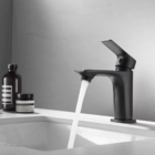 Kit 2 Torneira Monocomando Banheiro Lavabo Preto Fosco Metal