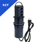 Kit 2 Torres De Tomada Totem Slim Manual Com Alça 3 Tom 20a P