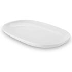 Kit 2 Travessas Oval Melamina 26x17cm Rasa Buffet Branca Rest