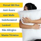 Kit 2 Travesseiro De 100% Fibra De Silicone Antialérgico Bran