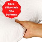 Kit 2 Travesseiro De 100% Fibra De Silicone Antialérgico Bran