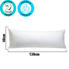 Kit 2 Travesseiro De Corpo Com Fronha Antialérgico Fibra Sili