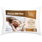 Kit 2 Travesseiros 100% Algodão Percal 200 Fios Fibra Silicon