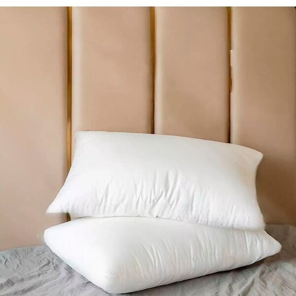 Kit 2 Travesseiros 100% Fibra Siliconada 50x70cm Branco