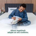 Kit 2 Travesseiros Ajustáveis Tecido Inteligente Keiko