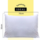 Kit 2 Travesseiros Alto De Fibra Siliconada + Placa De Espuma