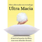 Kit 2 Travesseiros Alto De Fibra Siliconada + Placa De Espuma