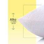 Kit 2 Travesseiros Alto De Fibra Siliconada + Placa De Espuma