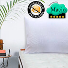 Kit 2 Travesseiros Alto De Fibra Siliconada + Placa De Espuma