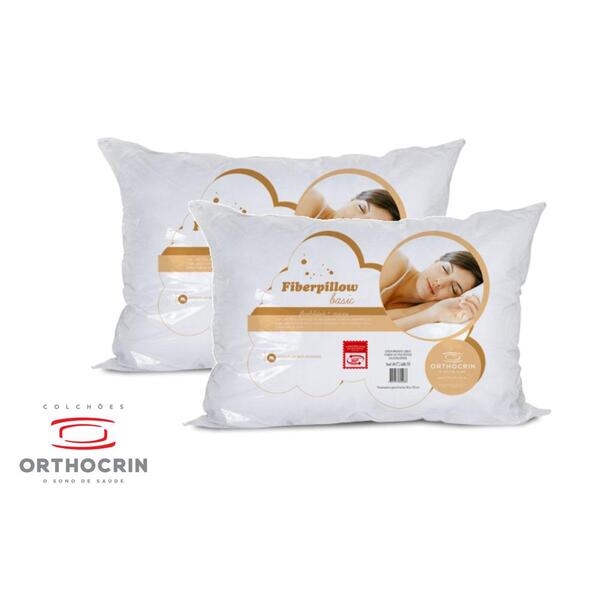 Kit 2 Travesseiros Fiberpillow Basic Orthocrin
