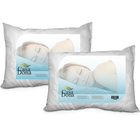 Kit 2 Travesseiros Percal 50x70cm Casa Dona 200 Fios Silicona