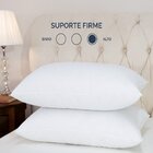 Kit 2 Travesseiros Toque De Pluma Suporte Firme 70cm X 50cm