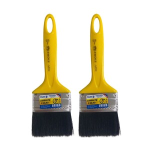 Foto de Kit 2 Trincha Pincel P/ Pintura Tinta Esmalte Óleo 3'' Tigre