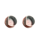 Kit 2 Un Tampa Corrimão Aluminio Para Tubo 2 Branco Achatado