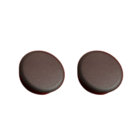 Kit 2 Un Tampa Corrimão Nylon Para Tubo 2 Preto Achatado