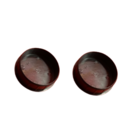 Kit 2 Un Tampa Corrimão Nylon Para Tubo 2 Preto Achatado