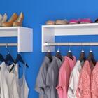 Kit 2 Unidades Cabideiro Arara Roupas Branco