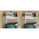 Kit 2 Unidades Cabideiro Arara Roupas Branco